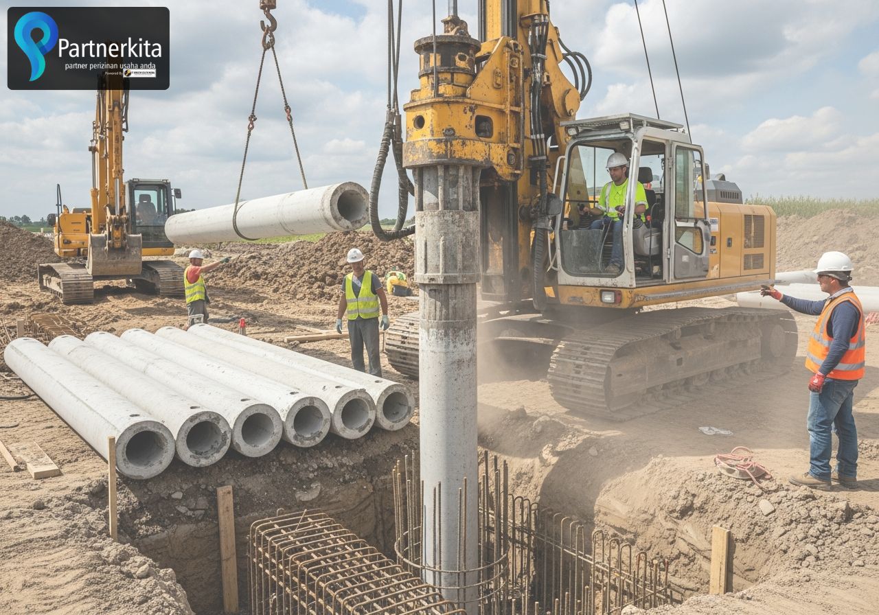 SP007 Pekerjaan Pondasi termasuk Pemancangannya